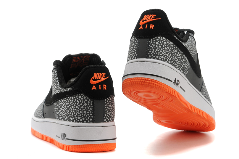 Nike air force AF1 chaussures pour hommes chaussures de points gris (2)